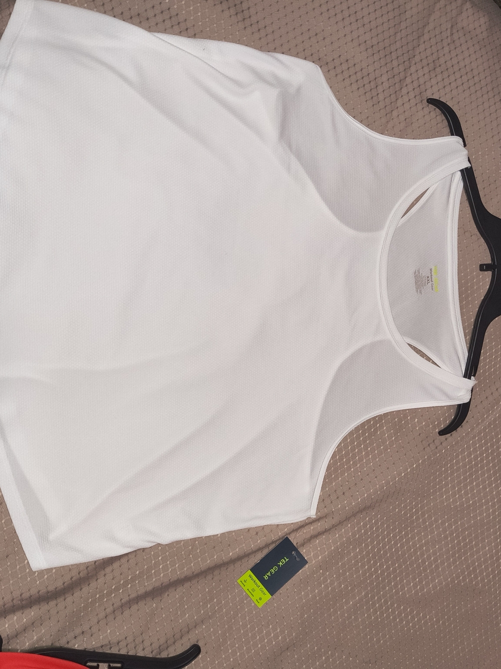 White Women's Athletic Tank Top